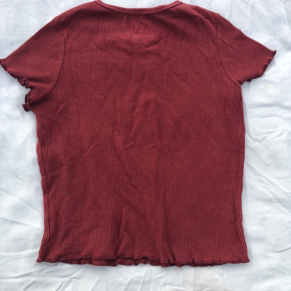 Burgundy and yellow crop top - Picture 2 of 3